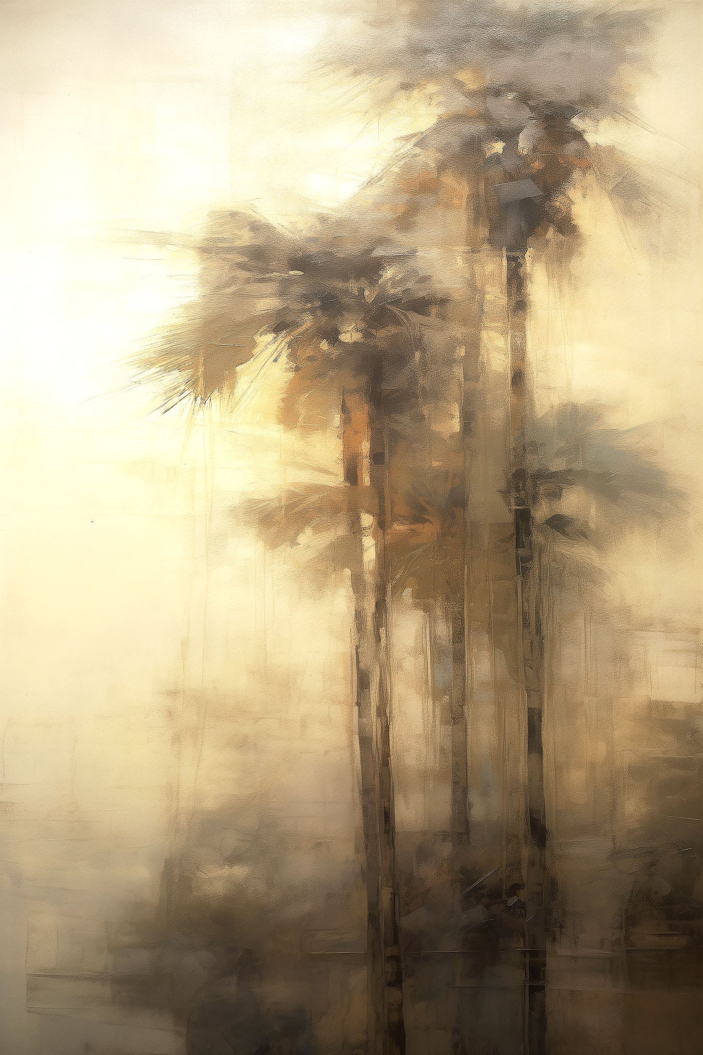 PALMS IN THE MIST